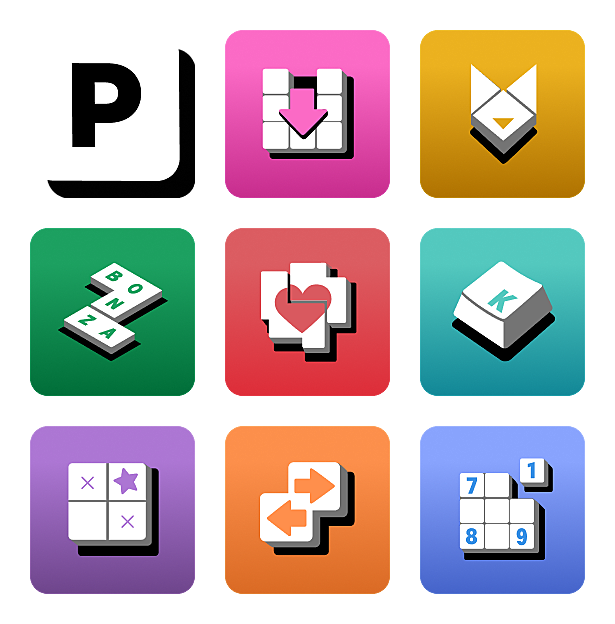 Puzzle game type icons Netflix Puzzled